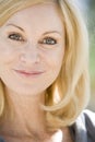 Head shot of woman smiling