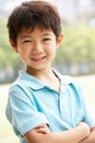 Head And Shoulders Portrait Of Chinese Boy Royalty Free Stock Photo