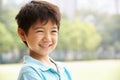 Head And Shoulders Portrait Of Chinese Boy