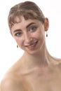 Portrait of a smiling young woman ballet dancer Royalty Free Stock Photo