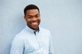 Head and shoulders portrait of young African American man