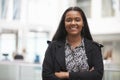 Head And Shoulders Portrait Of Young Businesswoman In Office Royalty Free Stock Photo