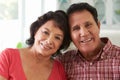 Head And Shoulders Shot Of Senior Hispanic Couple At Home Royalty Free Stock Photo