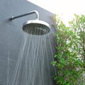 Head shower water stream Royalty Free Stock Photo