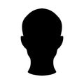 head silhouette. Vector illustration