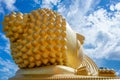 Head of sleeping buddha statue Royalty Free Stock Photo