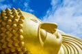 Head of sleeping buddha statue Royalty Free Stock Photo