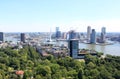 Head of south and Erasmusbridge, Rotterdam, Holland