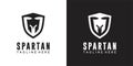 Head spartan icon logo design vector template Royalty Free Stock Photo