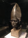 Head of a Statue of Amenemhat III Wearing the White Crown at Metropolitan Museum of Art.