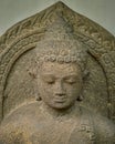 Head of statue Amitabha found in central Java 8-10th century