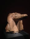 Head of a Statue of the God Sobek Shedeti at Metropolitan Museum of Art.