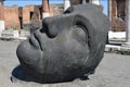 Head of Statue, Pompeii Archaeological Site, nr Mount Vesuvius, Italy