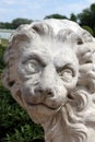Head of stone lion Royalty Free Stock Photo