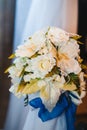 Head table for newlyweds at the wedding hall Royalty Free Stock Photo