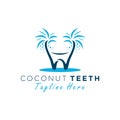 head tooth tree vector illustration logo