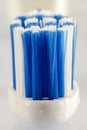 Head toothbrush close up front view Royalty Free Stock Photo