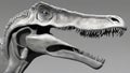 head of a velociraptor black and white The close up of the dinosaur was a phony. It pretended to be real and cool and badass,