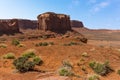 Elephant Butte from Artist`s Point in Monument Valley tribal park Royalty Free Stock Photo