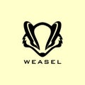 Weasel head logo design