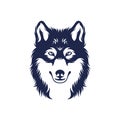 Head Wolf vector illustration design. Head Wolf logo design Template Royalty Free Stock Photo