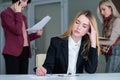 Fatigue woman office tiring business lifestyle