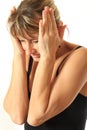 Headache, head pain Royalty Free Stock Photo