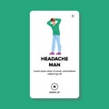 headache man vector