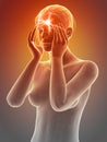 Headache/migrim Royalty Free Stock Photo