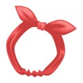 Headband with bow tie, fitness accessory for hair