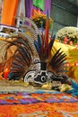 Headdress from the celebration of the Day of the Dead (el Dia de los Muertos) in Madrid, Spain