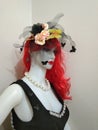 Headdress gatsby fascinator with flower butterfly derby hat