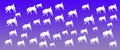 Header Background Pet Dogs Pattern on Blue Gradient Background Royalty Free Stock Photo