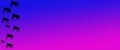 Header Background Pet Dogs Pattern on Blue Magenta  Gradient Background Royalty Free Stock Photo