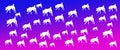 Header Background Pet Dogs Pattern on Blue Magenta  Gradient Background Royalty Free Stock Photo