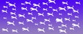 Header Background Pet Dogs Pattern on Blue Violet Gradient Background Royalty Free Stock Photo