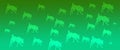 Header Background Pet Dogs Pattern on Green Gradient Background Royalty Free Stock Photo