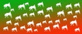 Header Background Pet Dogs Pattern on  Green Orange   Gradient Background Royalty Free Stock Photo