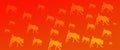 Header Background Pet Dogs Pattern on Orange Gradient Background Royalty Free Stock Photo