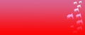 Header Background Pet Dogs Pattern on Pink Red  Gradient Background Royalty Free Stock Photo