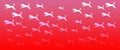 Header Background Pet Dogs Pattern on Red  Gradient Background Royalty Free Stock Photo
