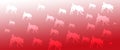 Header Background Pet Dogs Pattern on Red   Gradient Background Royalty Free Stock Photo