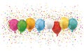 Header Colored Balloons Confetti Explosion