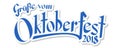 Header with text Oktoberfest 2018