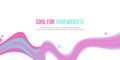 Header website abstract background pink wave style Royalty Free Stock Photo