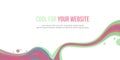 Header website abstract background style wave Royalty Free Stock Photo