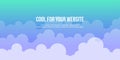 Header website cloud style design