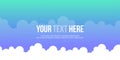 Header website cloud style design