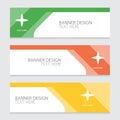 Colorful abstract web banner template Royalty Free Stock Photo