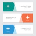 Minimal curved shape banner design Royalty Free Stock Photo